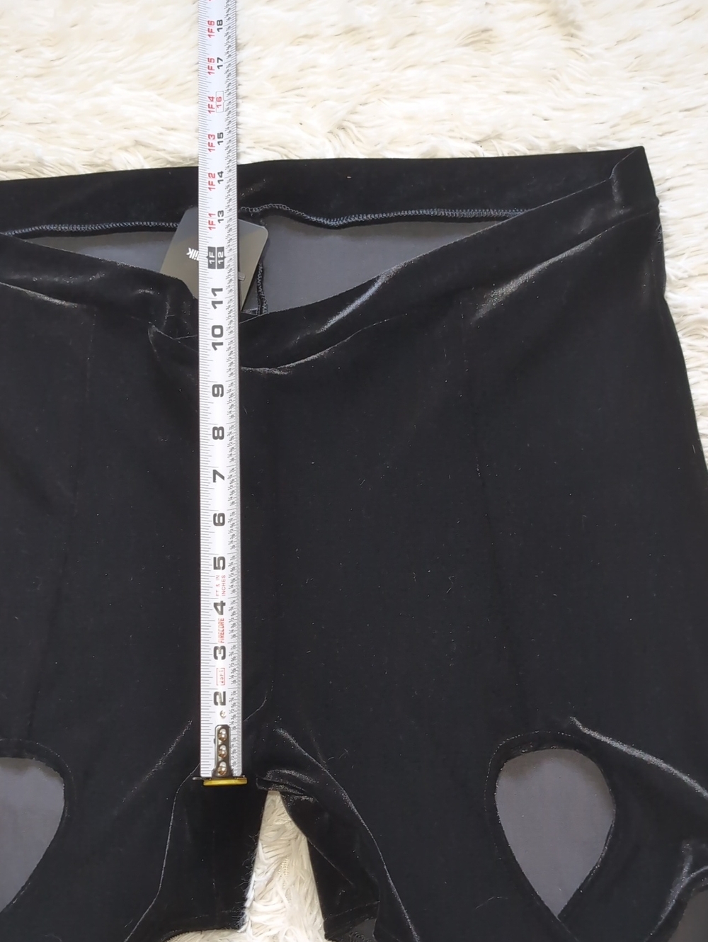 NWT Blackmilk Velvet Black Swirl Thigh Cutout High Waisted Flare Pant XXL - Picture 13 of 14